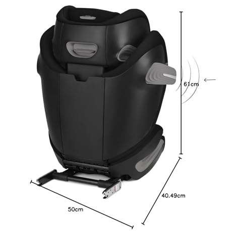 CYBEX Solution S2 i-Fix Kindersitz 100–150 cm – Moon Black
