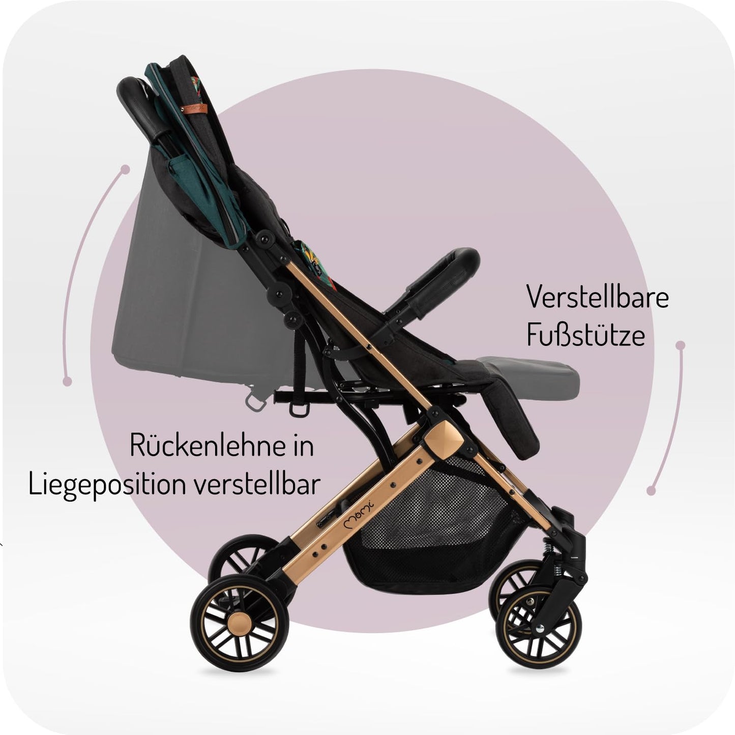 MoMi Estelle Buggy klappbar mit Liegefunktion ab 6 Mon. ✅