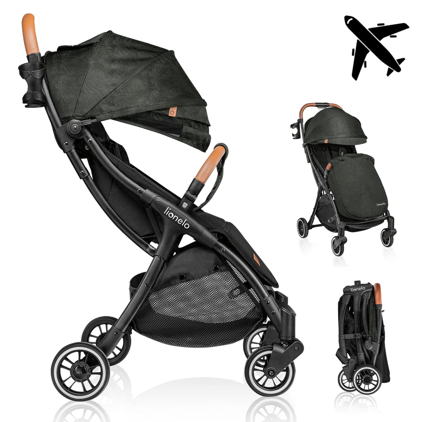Lionelo Julie One Buggy bis 22 kg klappbar – Tropical Green ✅