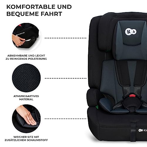 Kinderkraft Safety Fix 2 i-Size Kindersitz ISOFIX 76–150 cm – Schwarz ✅