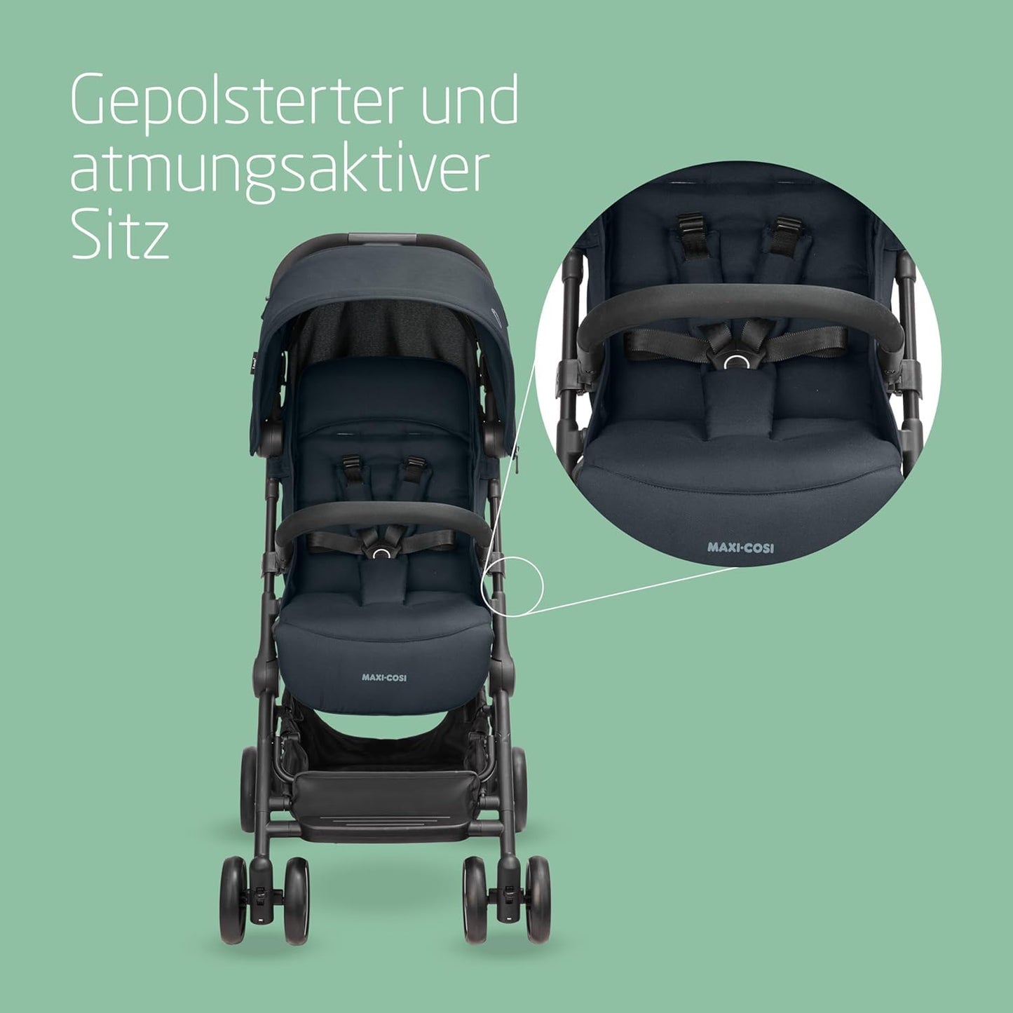 Maxi-Cosi Lara2 Buggy kompakt & leicht – Essential Graphite ✅