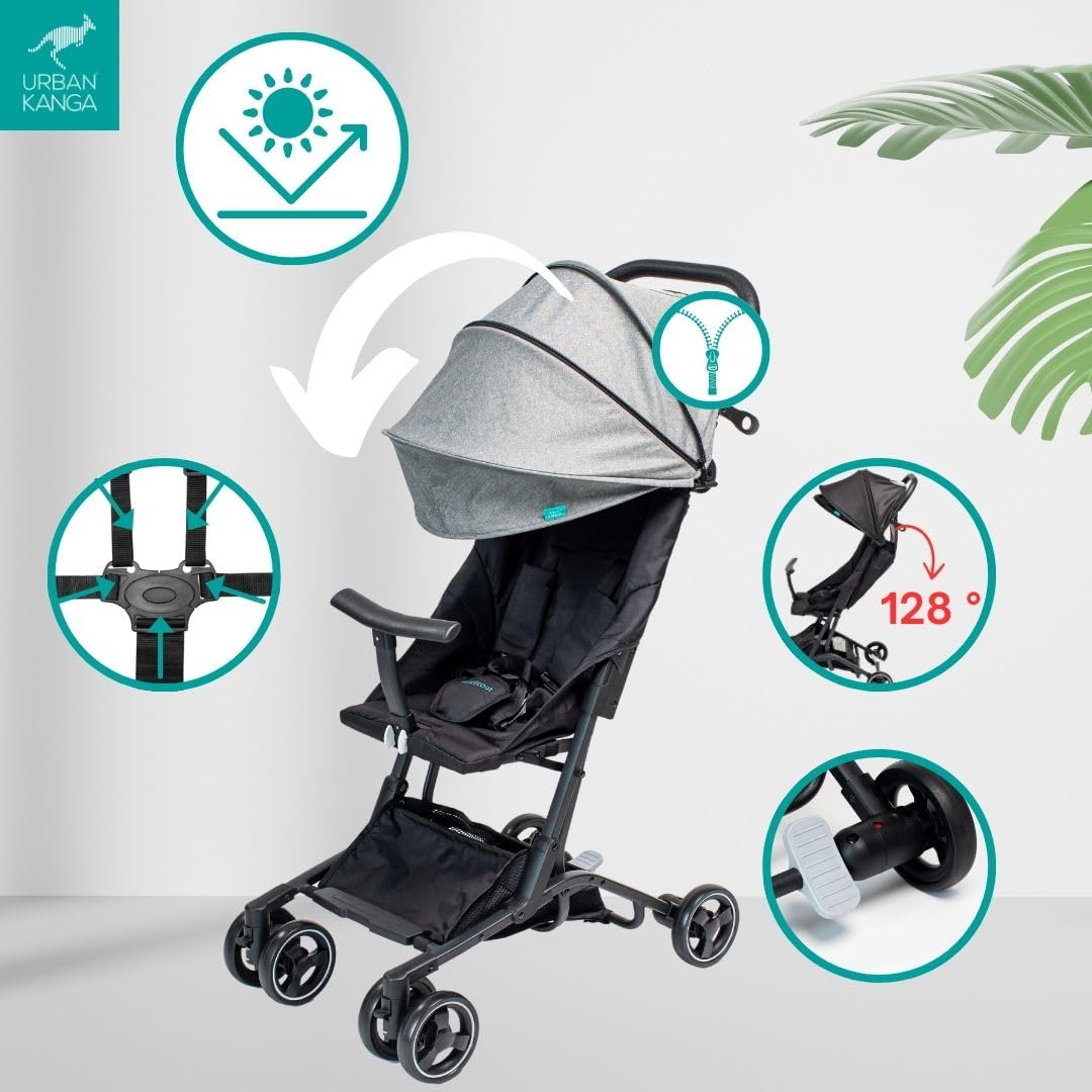 Urban Kanga Bandicoot Reisebuggy Handgepäck bis 25 kg – Hellgrau ✅