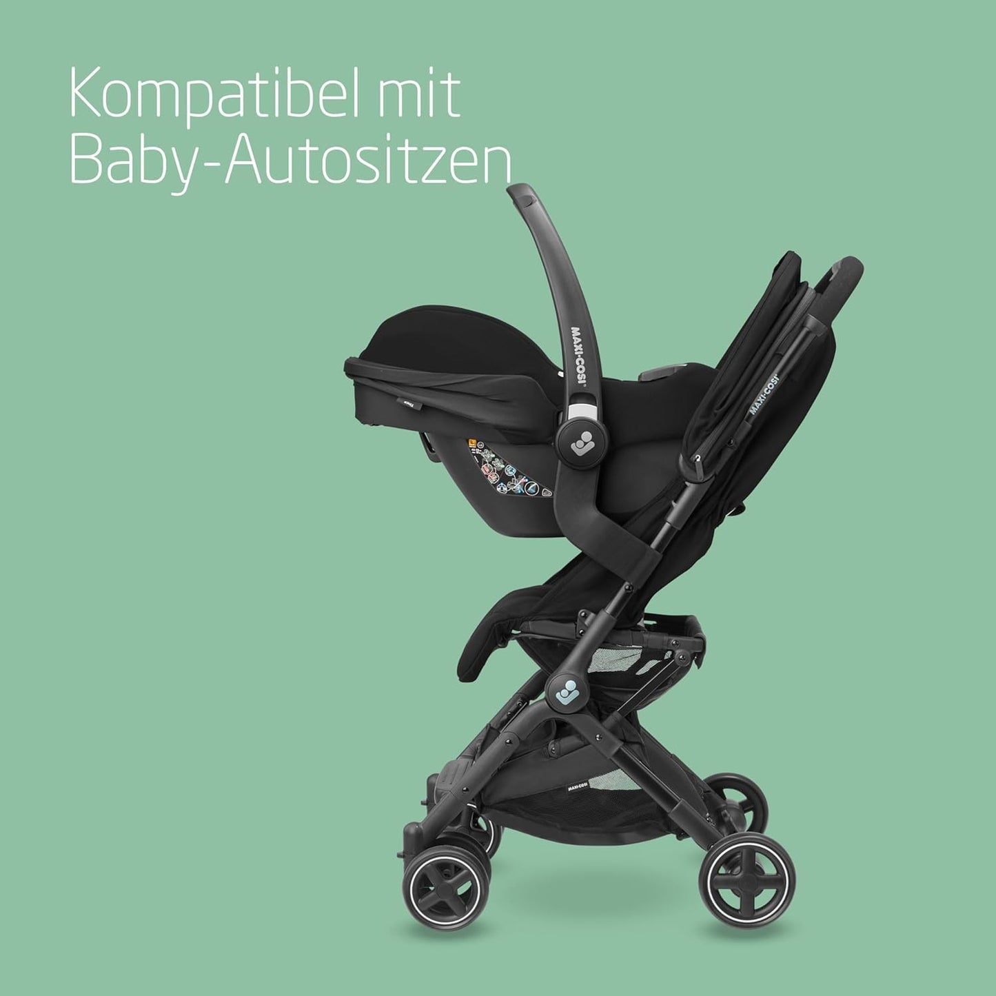 Maxi-Cosi Lara2 Buggy kompakt & leicht – Essential Black