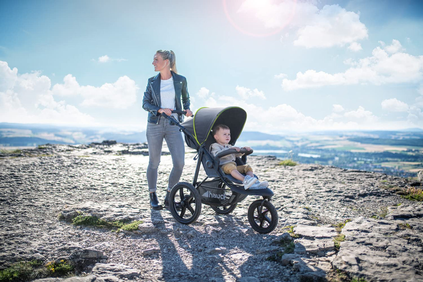 Hauck Runner Dreirad-Buggy mit XL Lufträdern – Black