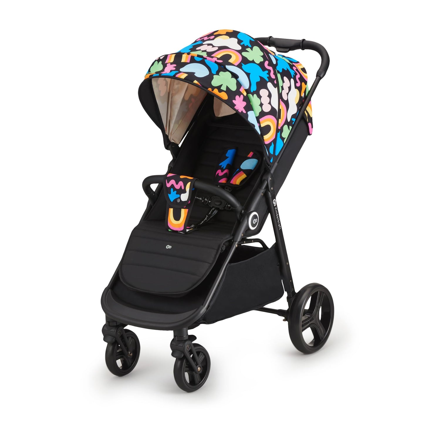 Kinderkraft Grande Plus Buggy ab Geburt bis 22 kg – Happy Shapes ✅