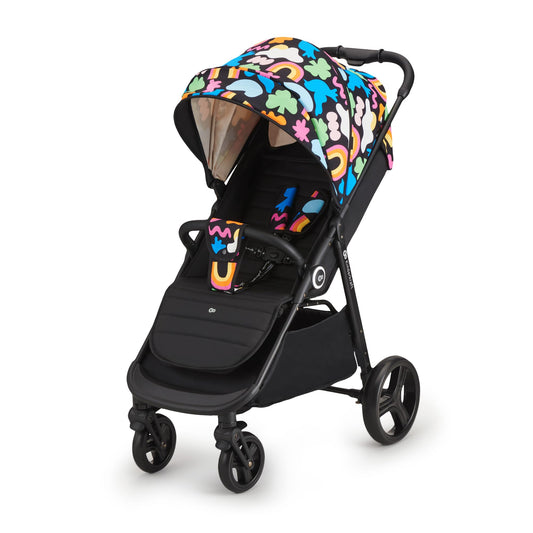 Kinderkraft Grande Plus Buggy ab Geburt bis 22 kg – Happy Shapes ✅