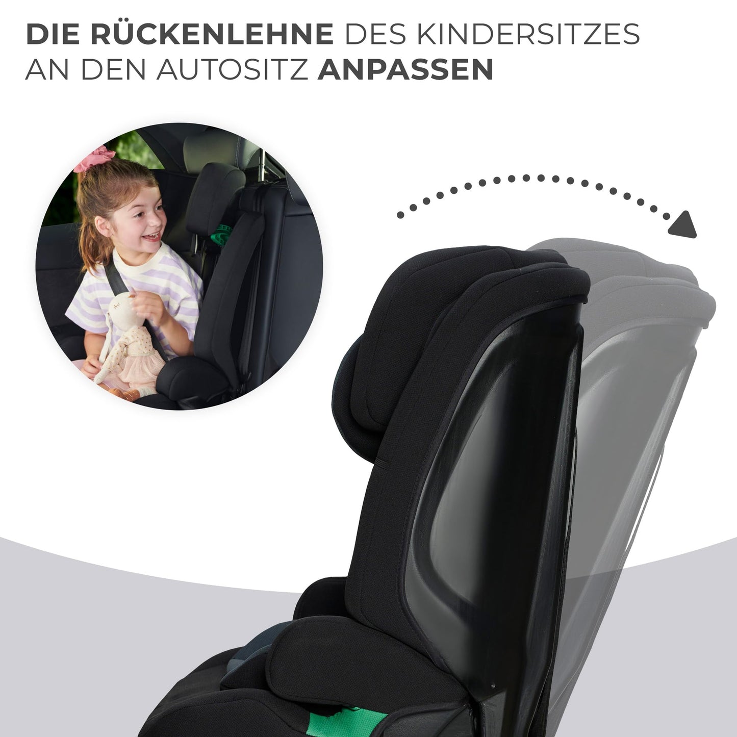 Kinderkraft Safety Fix 2 i-Size Kindersitz ISOFIX 76–150 cm – Schwarz ✅