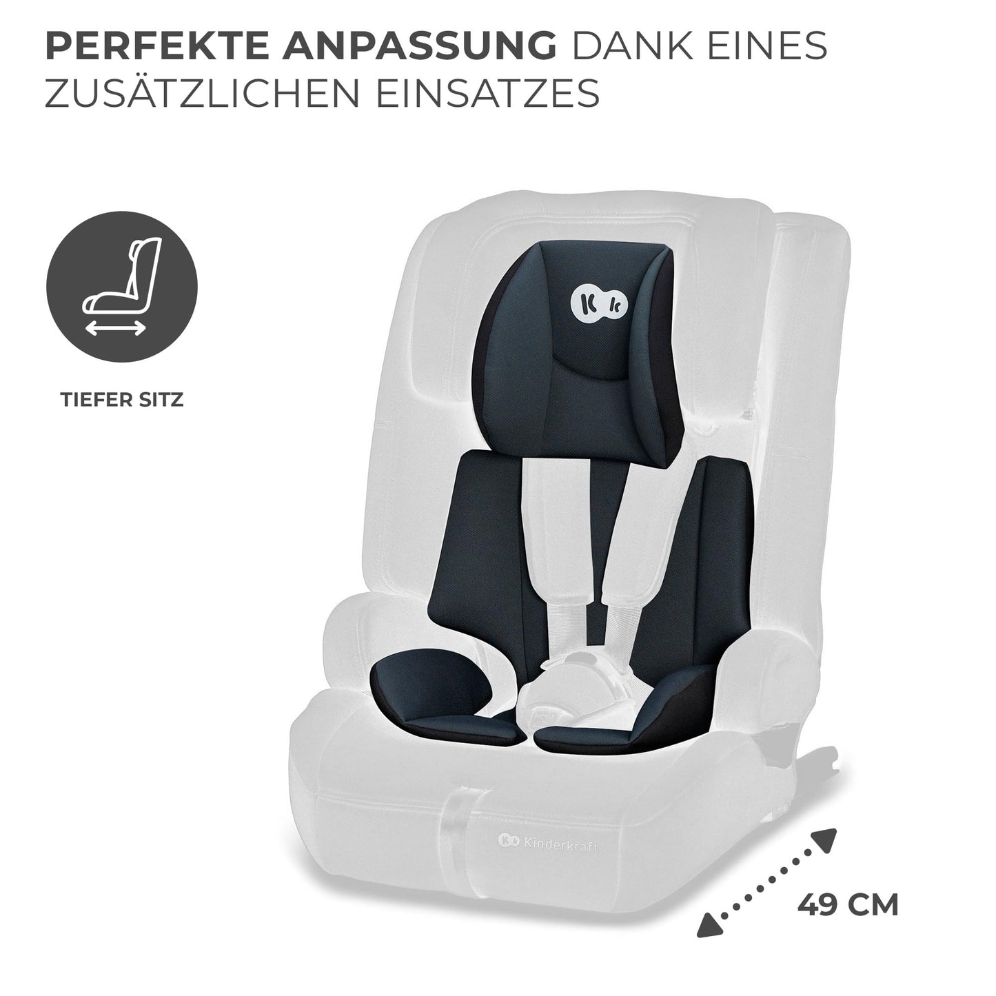 Kinderkraft Safety Fix 2 i-Size Kindersitz ISOFIX 76–150 cm – Schwarz ✅