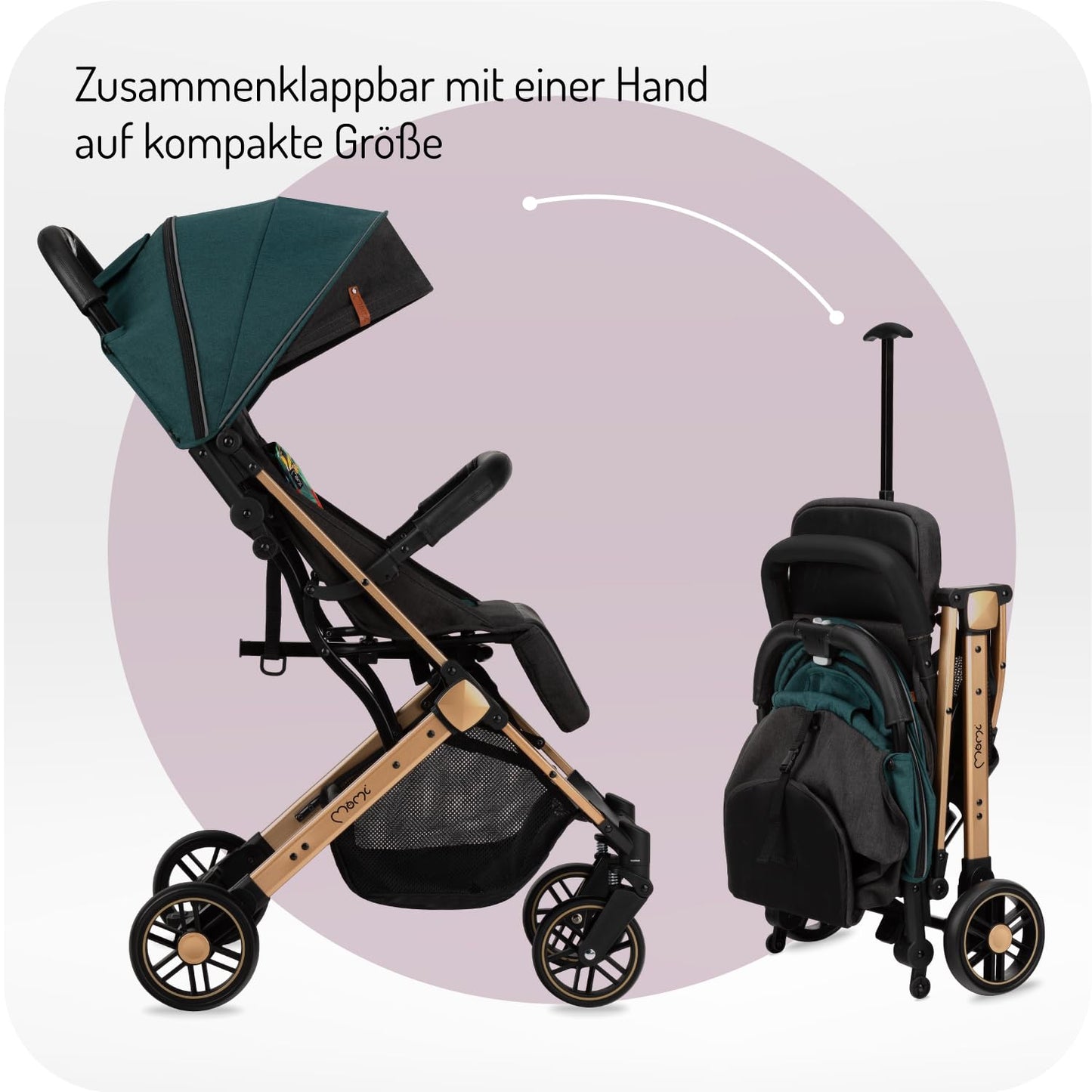 MoMi Estelle Buggy klappbar mit Liegefunktion ab 6 Mon. ✅